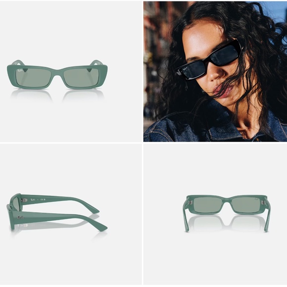 Ray Ban Teru Bio Based Green Frame Sunglasses - Picture 2 of 5